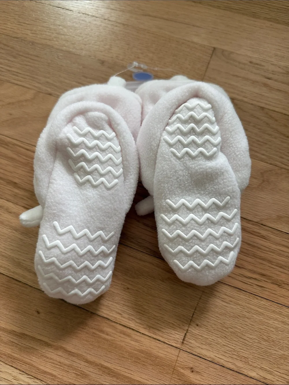 NWT Hudson Baby Unicorn Fleece Booties in White & Pink
